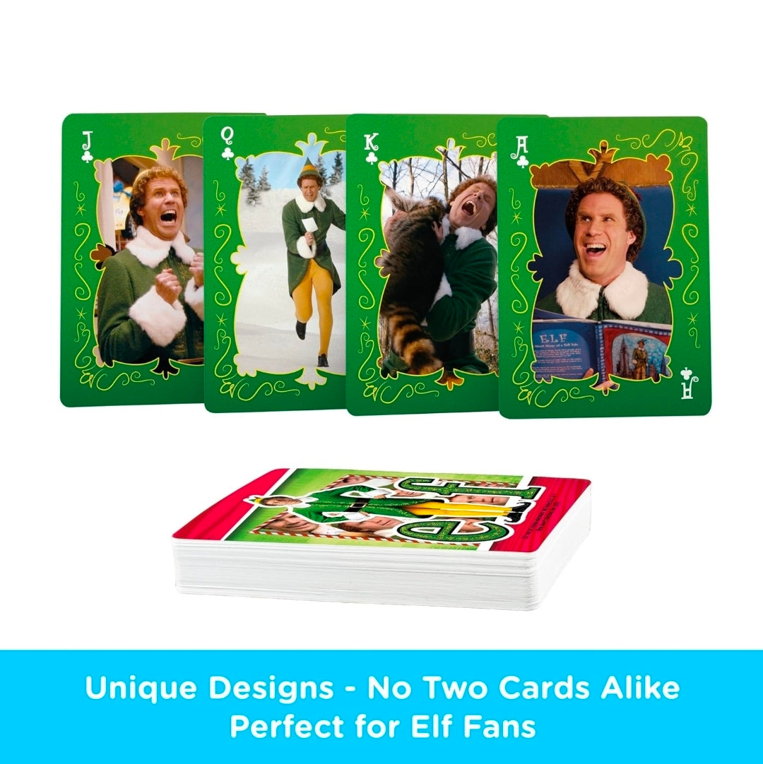 Aquarius Buddy the Elf Licensed Playing Cards 52 Unique Images Poker Size