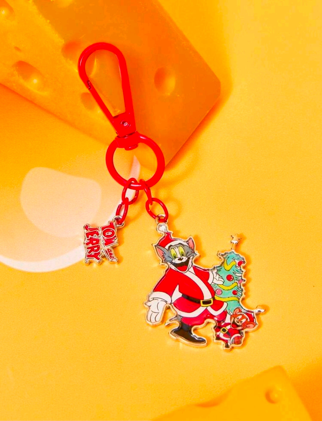 Tom & Jerry Christmas Santa Keychain Bag Charm