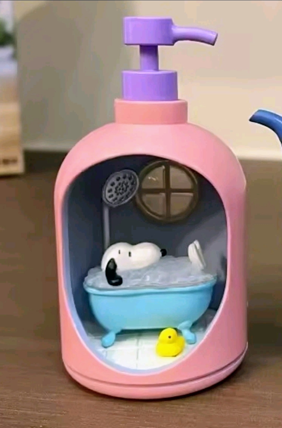 Re-Ment Snoopy Life in a Bottle Soap Dispenser Bath Bubble Figure NEW Sealed