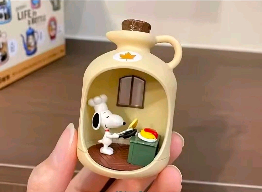 Re-Ment Snoopy Life in a Bottle Maple Syrup Jug Chef Pancake Figure | 2023 NEW Sealed