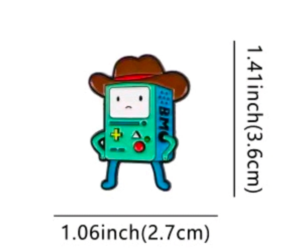 Adventure Time 3-Piece Enamel Pin Set Finn Jake BMO & Full Crew