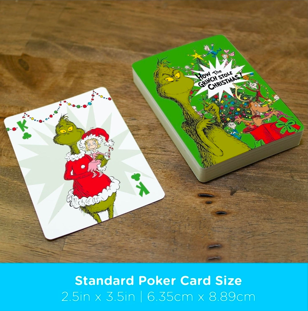 Aquarius How the Grinch Stole Christmas Licensed Playing Cards Poker Deck