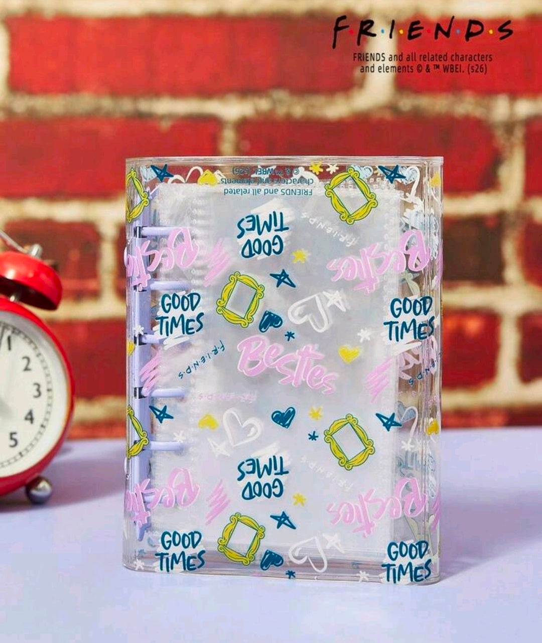 Friends TV Show Transparent A7 Sticker Album Binder Besties Good Times Licensed WBEI Kawaii Clear PVC Photo Card