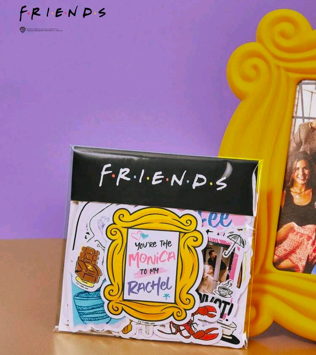 Friends TV Show Die Cut Sticker Pack 75pc Licensed WBEI Central Perk Quotes Lobster Pivot Kawaii Decals Journal Laptop