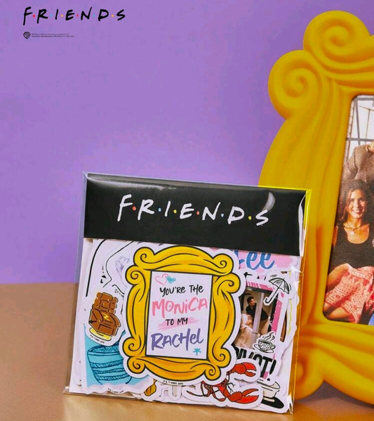 Friends TV Show Die Cut Sticker Pack 75pc Licensed WBEI Central Perk Quotes Lobster Pivot Kawaii Decals Journal Laptop