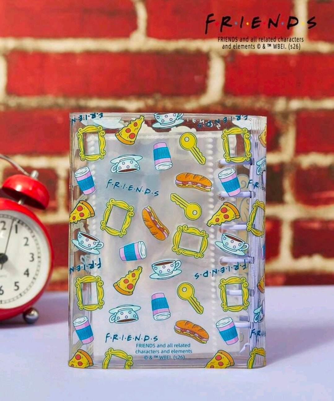 Friends TV Show Transparent A7 Sticker Album Binder Monica Rachel Door Frame Coffee Pizza Licensed WBEI Kawaii