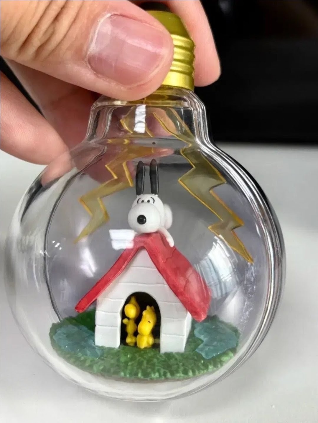 Re-Ment Snoopy Weather Terrarium Lightning Day Bulb — Sealed