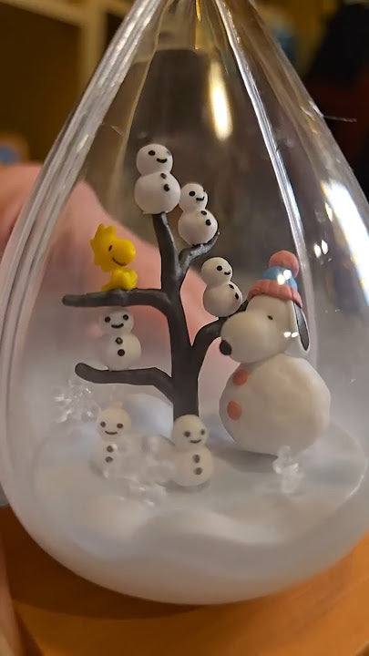 Re-Ment Snoopy Weather Terrarium Snow Day Teardrop — Sealed