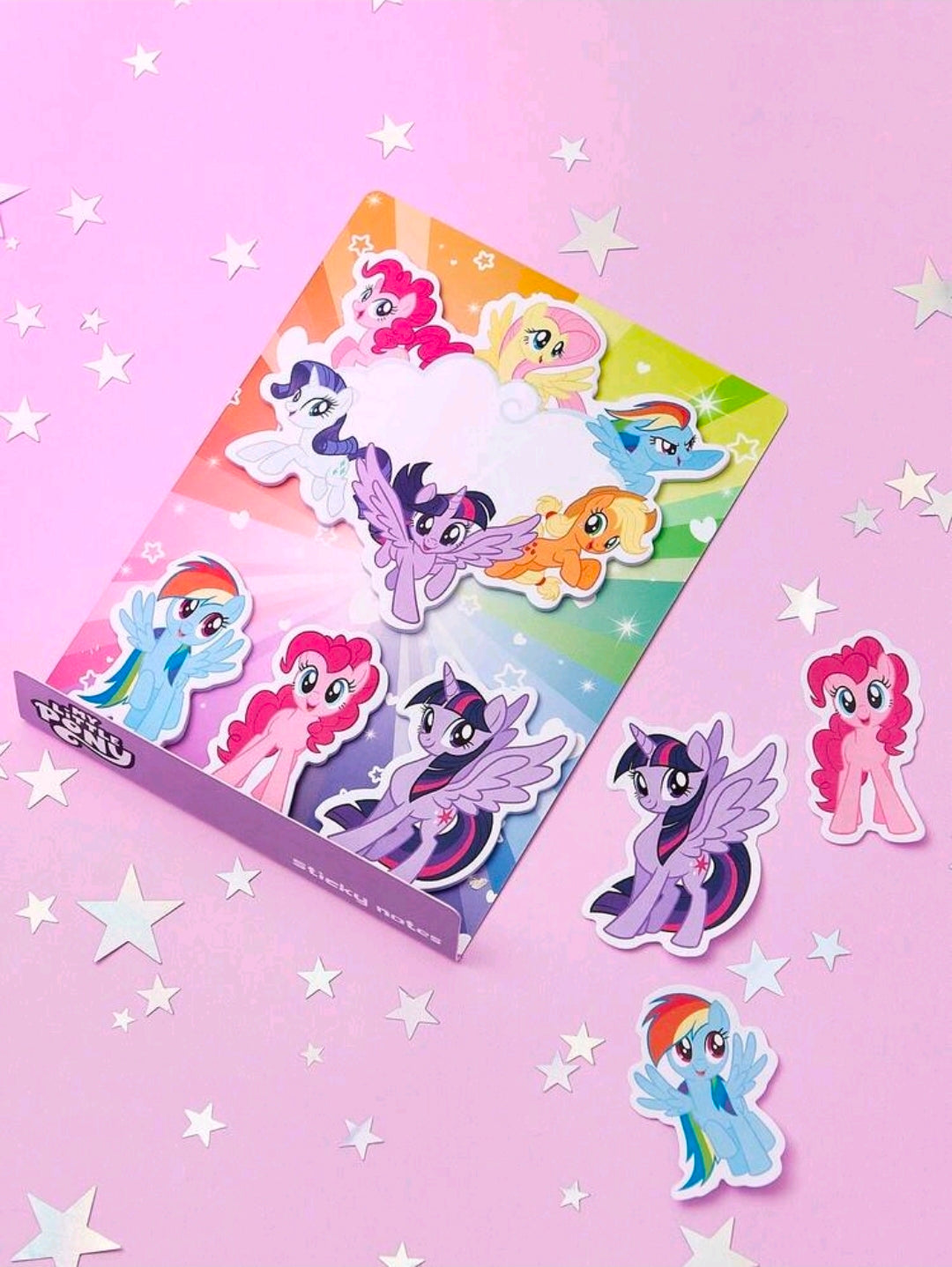 My Little Pony sticky notes and tabs set with colorful pony character stickers