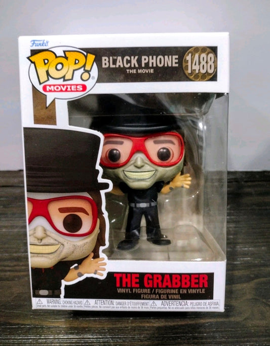 Funko Pop vinyl figure in box blister with red goggles and black suit, 1488