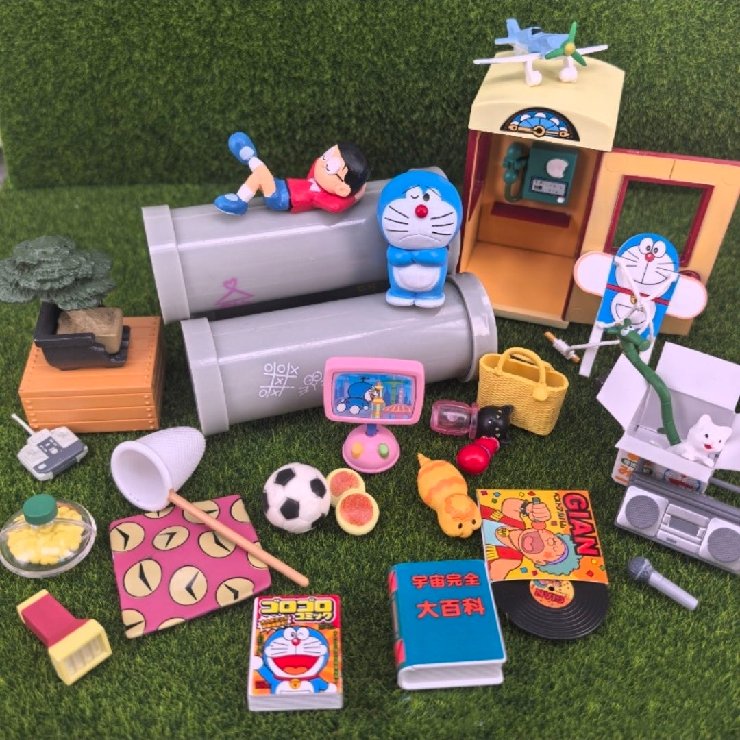 Re-Ment Doraemon Let's Meet at Our Playground Vacant Lot 2016 Complete Sealed Set of 8