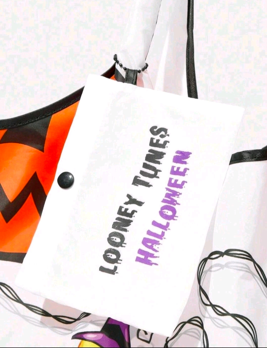 Looney Tunes Halloween Waterproof Foldable Tote Bag