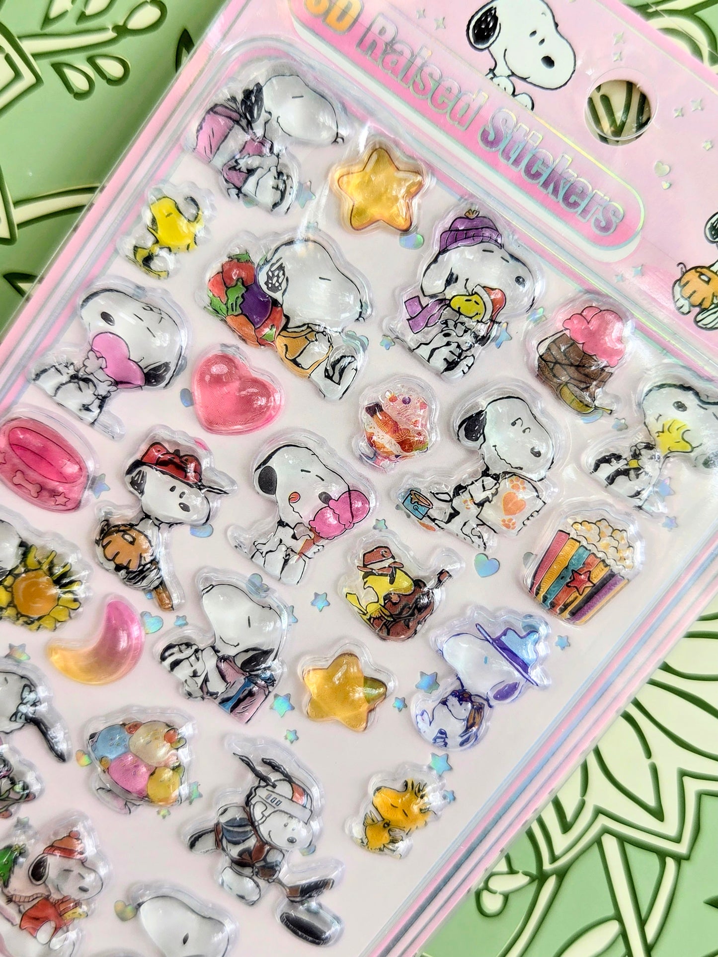 Peanuts Snoopy 3D Raised Acrylic Sticker Sheet