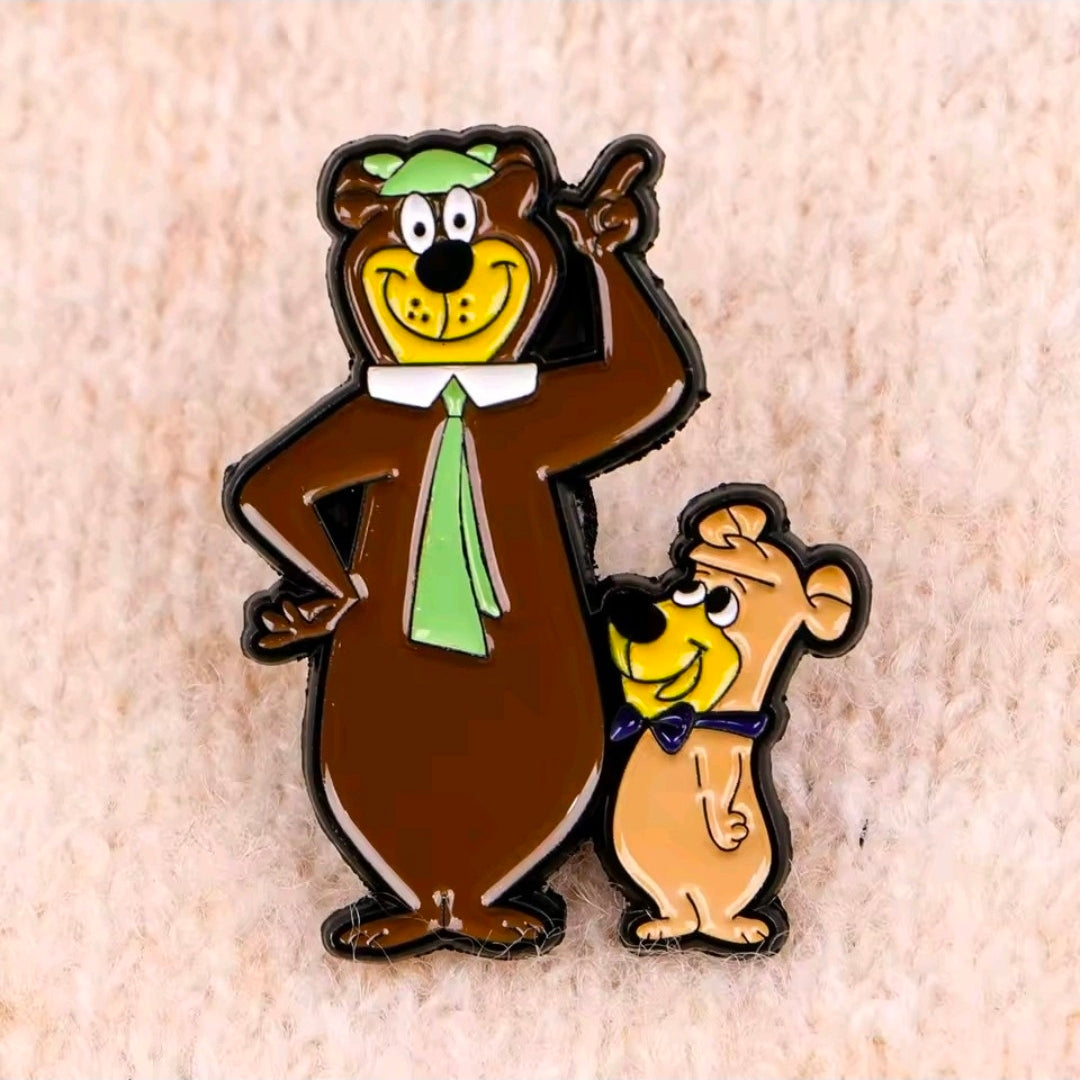 Hanna-Barbera Yogi Bear 2-Piece Enamel Pin Set with Boo-Boo & Full Crew