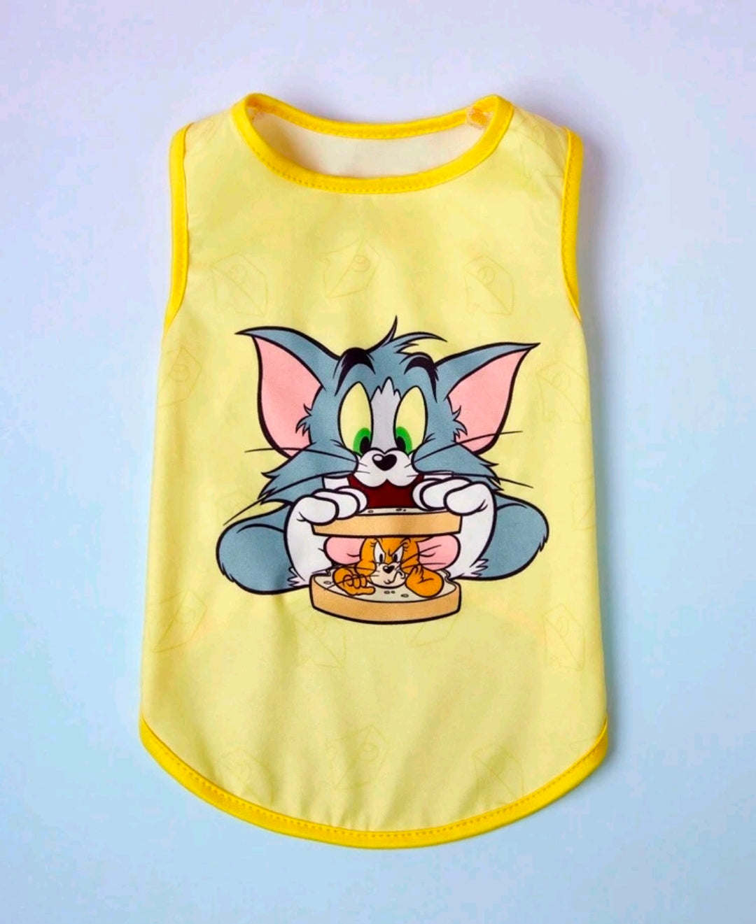 Tom and Jerry Dog Tank Top — Funny Cartoon Pet Shirt Size XL
