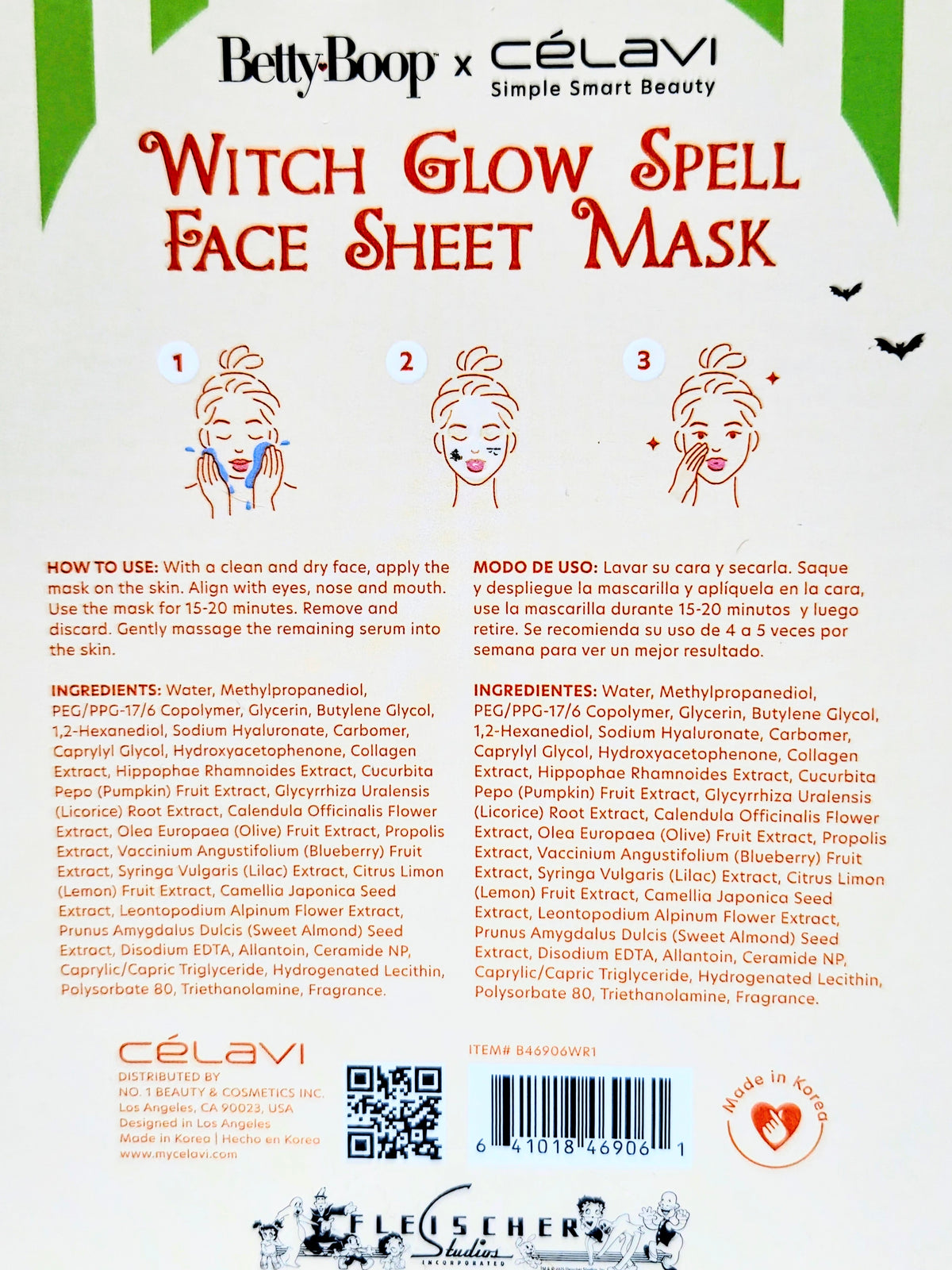 Betty Boop x Celavi "Hex Your Glow" Halloween Beauty Gift Set