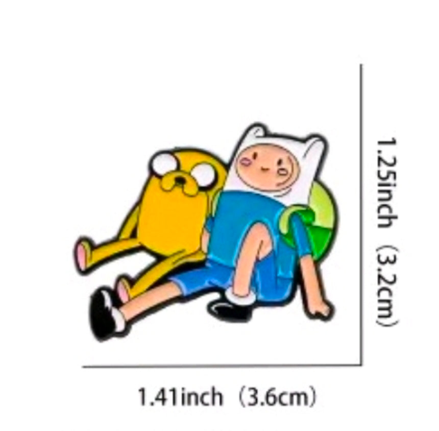 Adventure Time 3-Piece Enamel Pin Set Finn Jake BMO & Full Crew