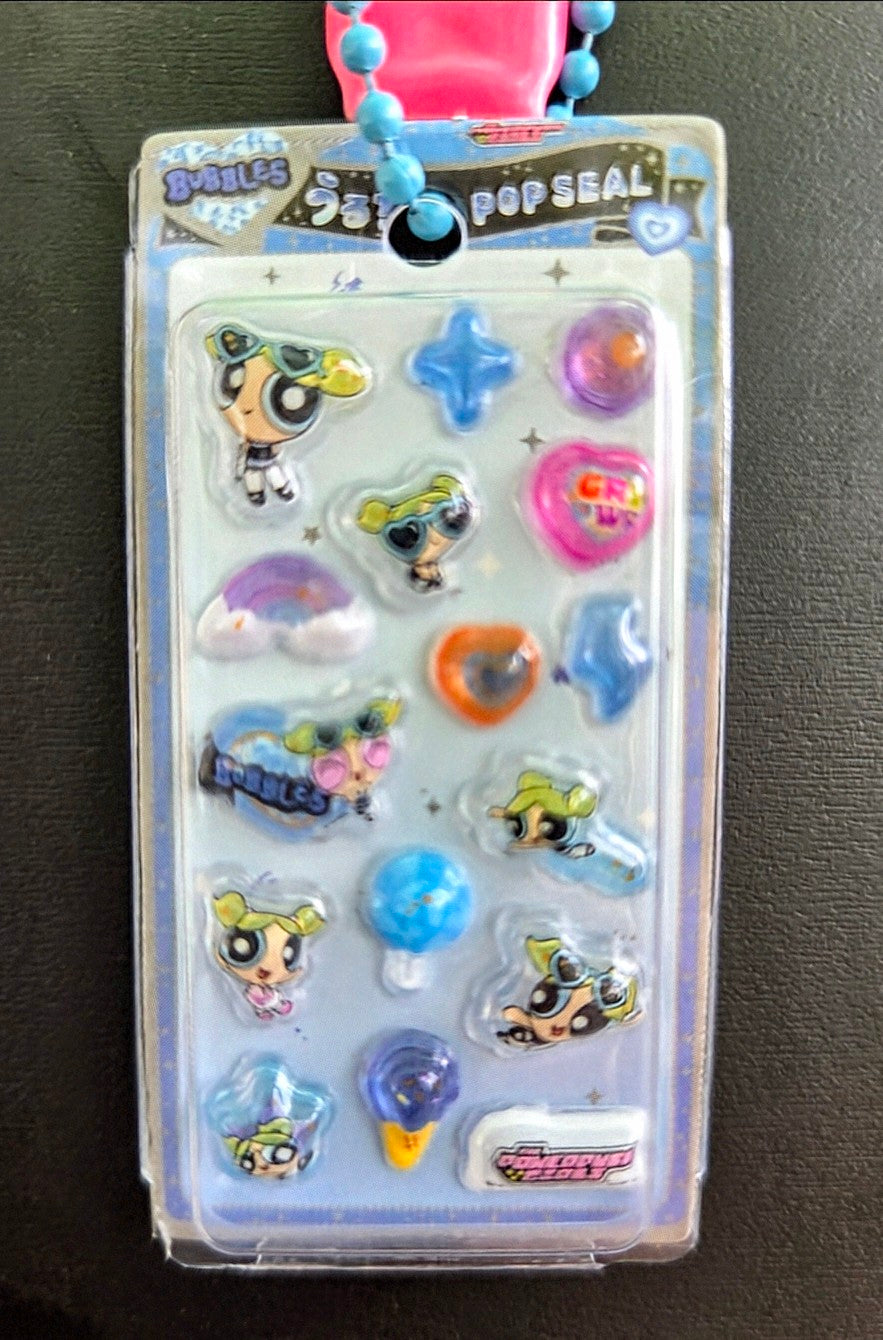 Powerpuff Girls Gashapon Blister Pack 3D Resin Keychain 2.5in