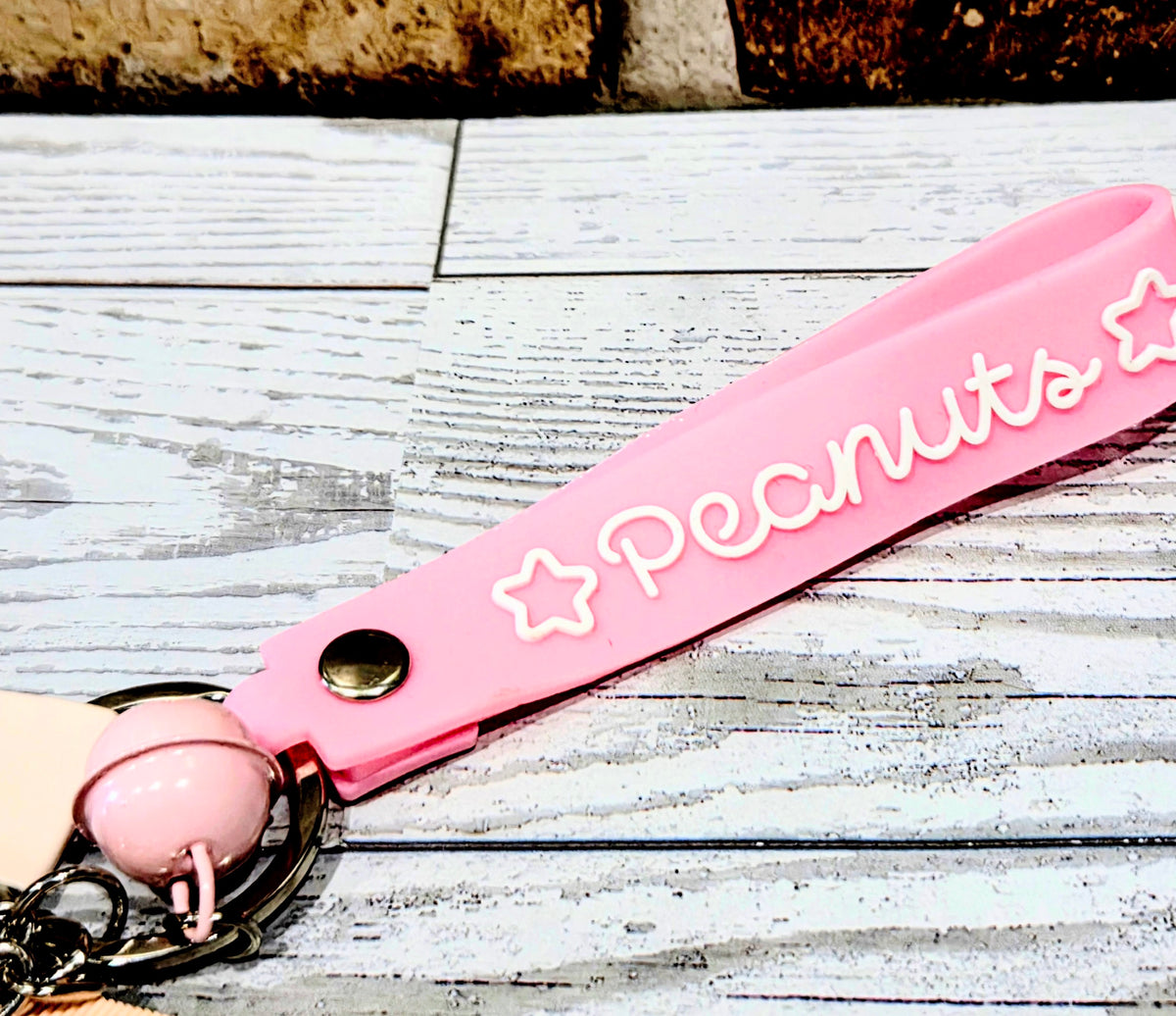 "Stay Cool, Stay Glossy" Snoopy Joe Cool Shea Butter Lip Gloss Keychain Set