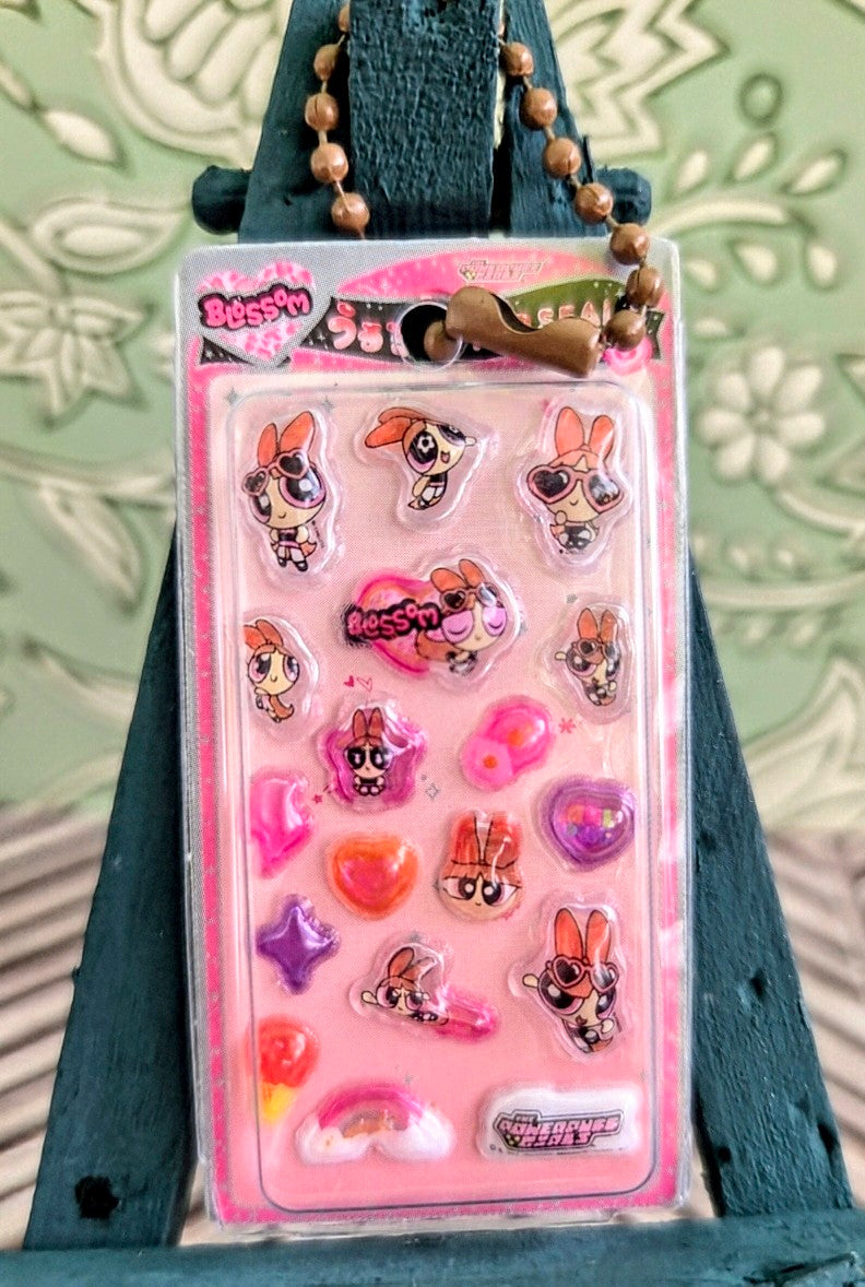 Powerpuff Girls Gashapon Blister Pack 3D Resin Keychain 2.5in