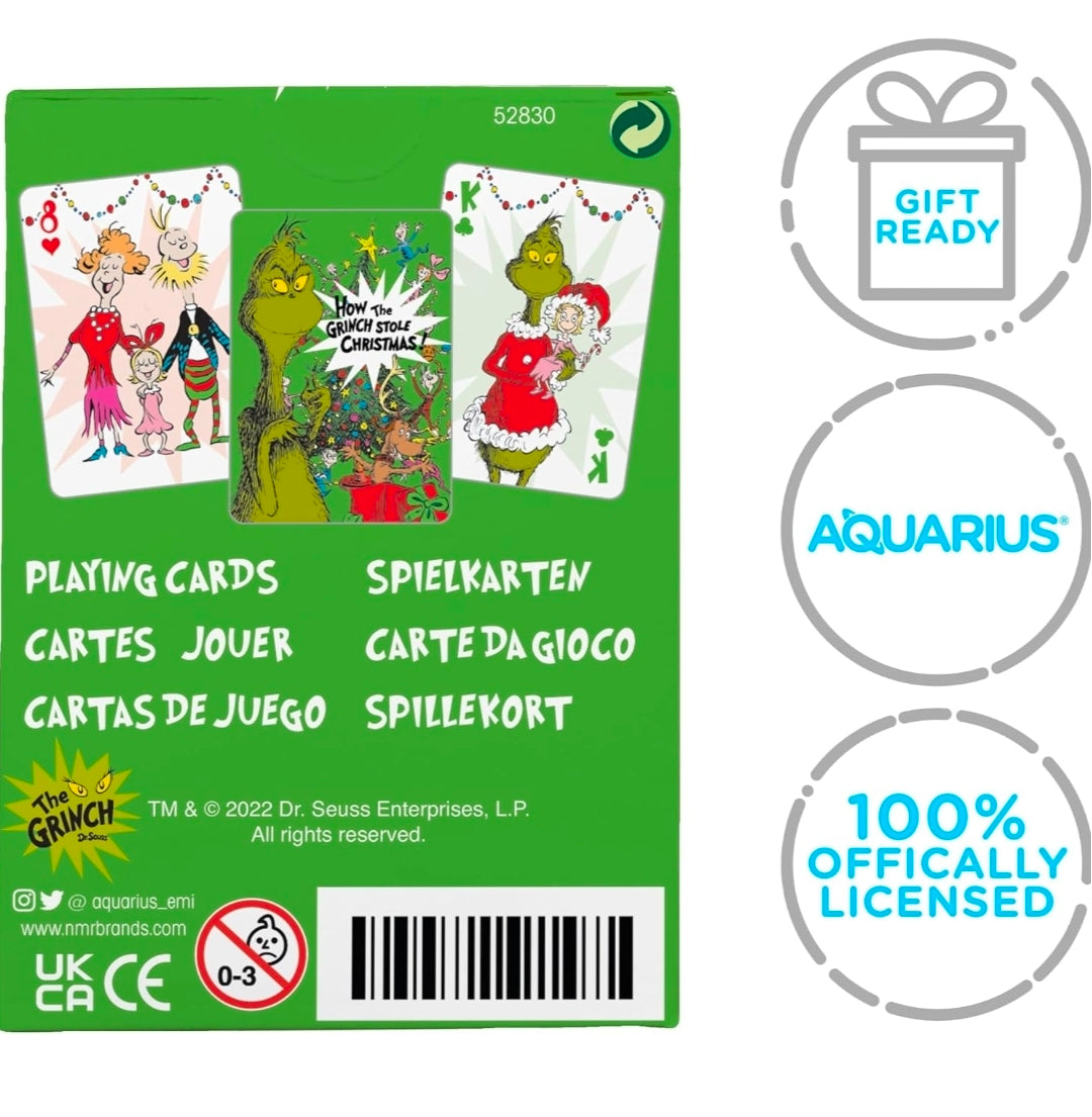 Aquarius How the Grinch Stole Christmas Licensed Playing Cards Poker Deck