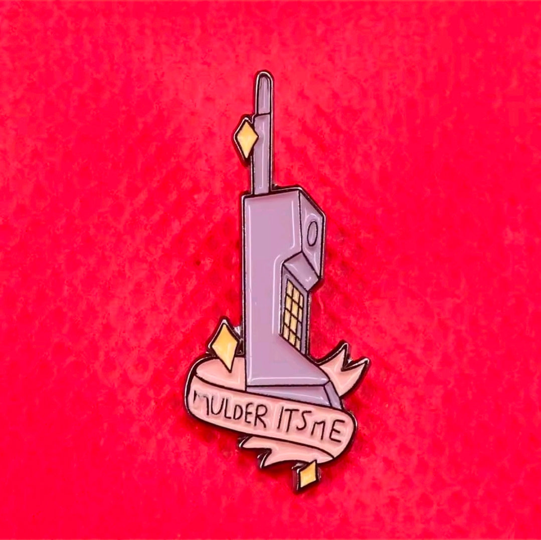 X-Files Enamel Pin Set 3pc Mulder FBI Badge I Want To Believe Phone