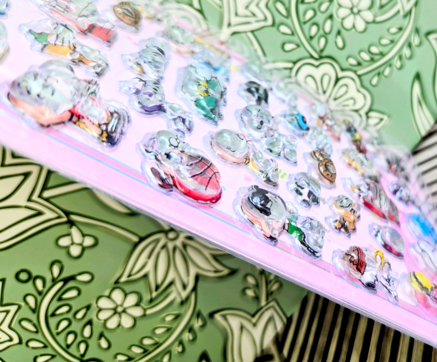Peanuts Snoopy Jewelry Drop 3D Acrylic Sticker Charm Sheet