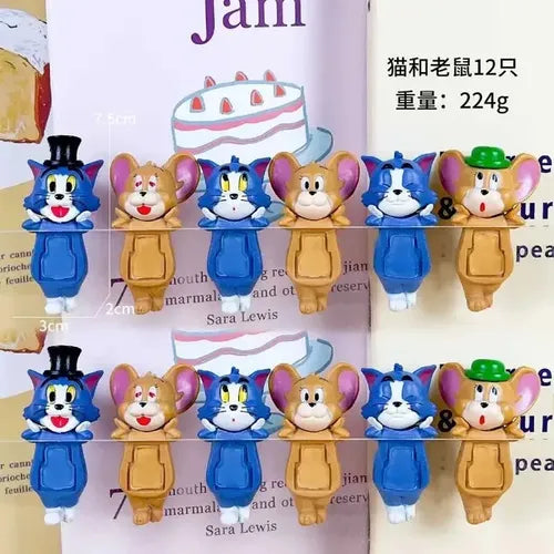 HIPPERS blind box figure lineup on card: blue overalls and animal faces