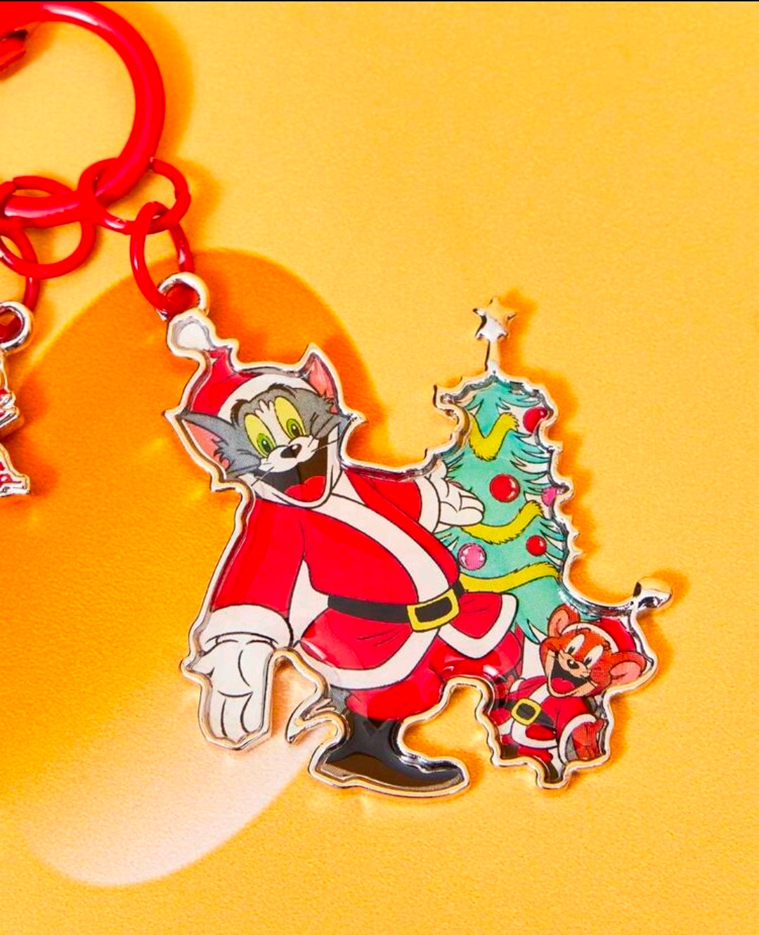 Tom & Jerry Christmas Santa Keychain Bag Charm