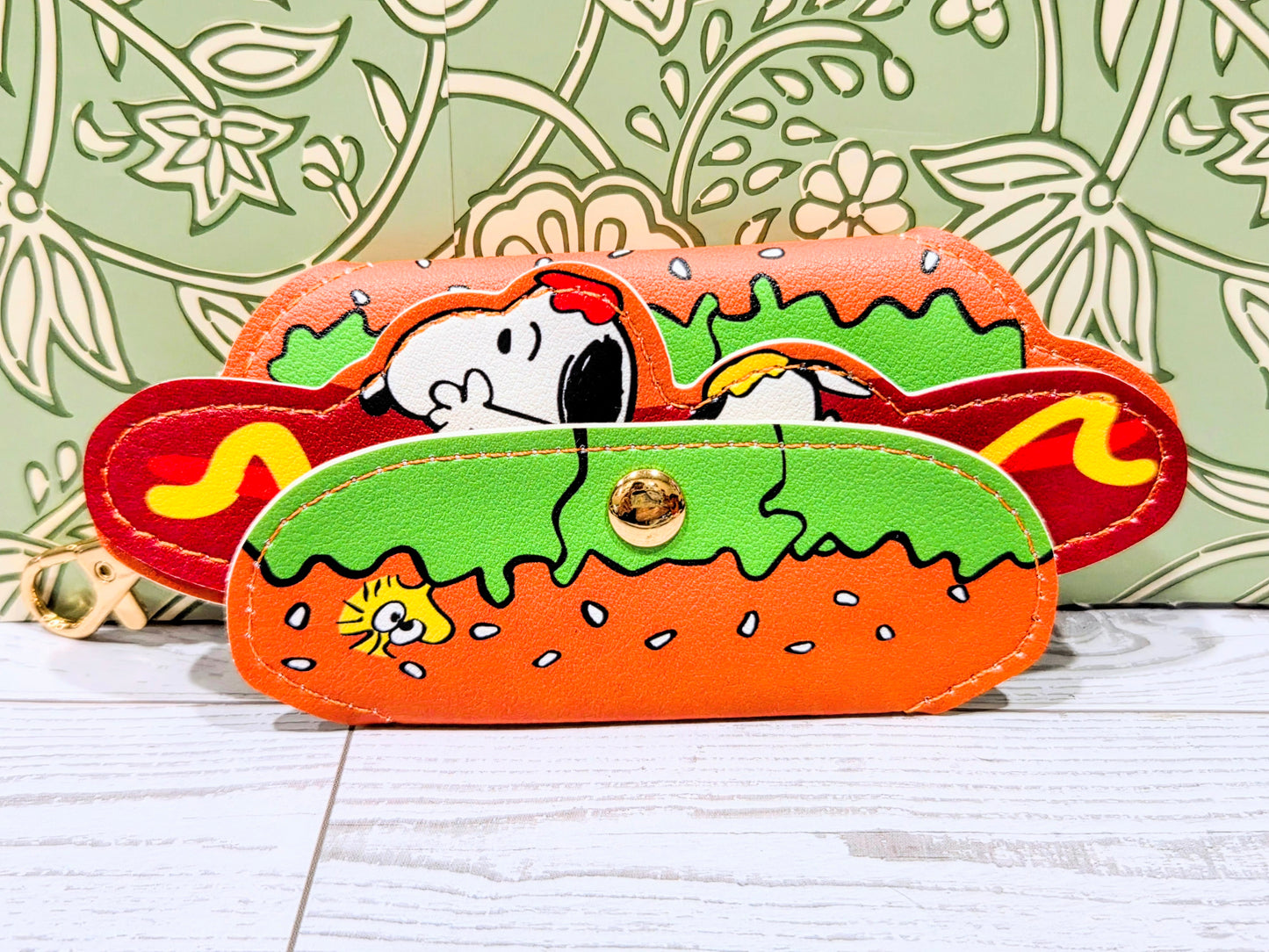 Snoopy Hot Dog Keychain Holder Universal Studios Japan Peanuts