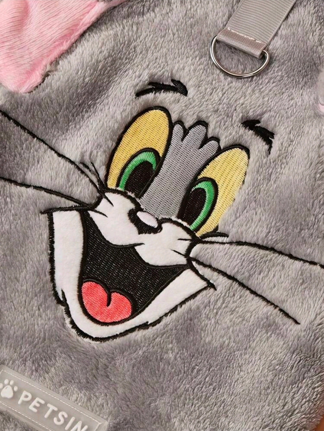 Tom the Cat Plush Hoodie Dog Costume Sweater — Size XL