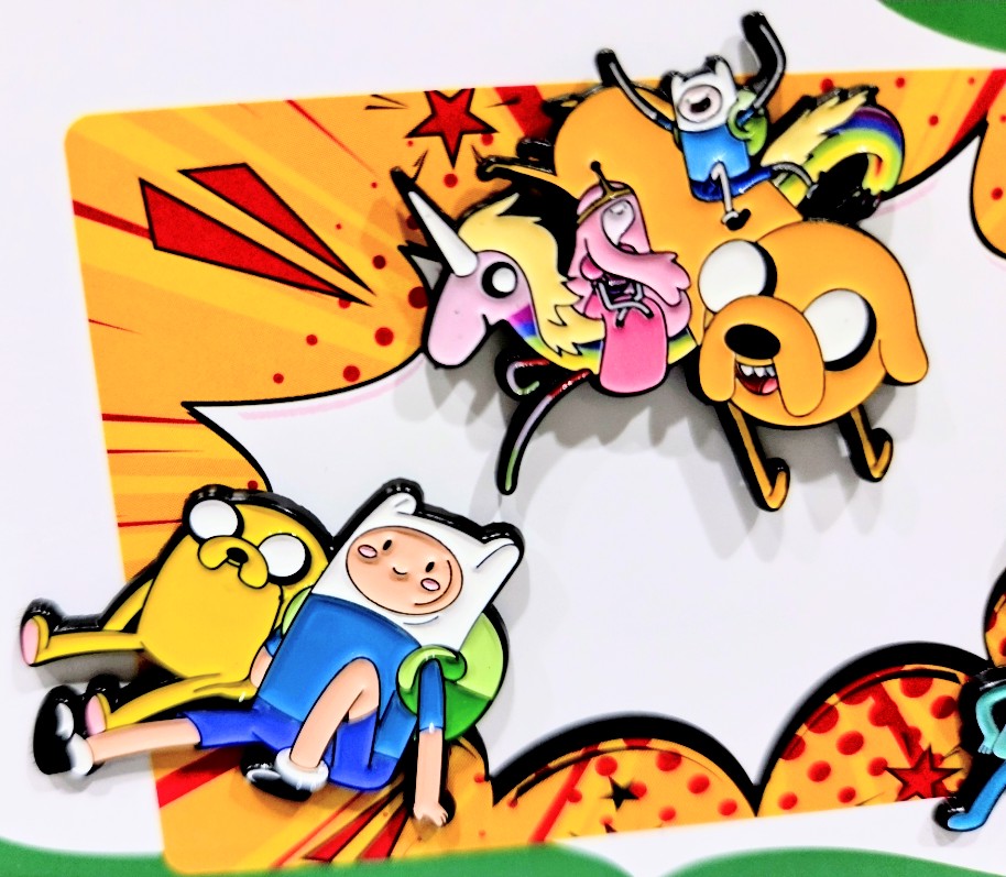 Adventure Time 3-Piece Enamel Pin Set Finn Jake BMO & Full Crew