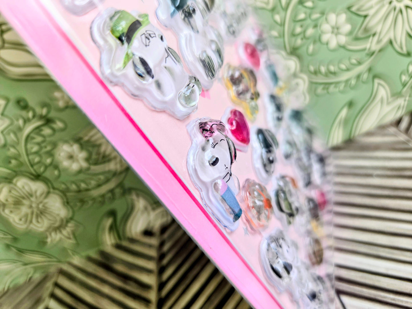 Peanuts Snoopy Bonbon Drop 3D Acrylic Sticker Charm Sheet