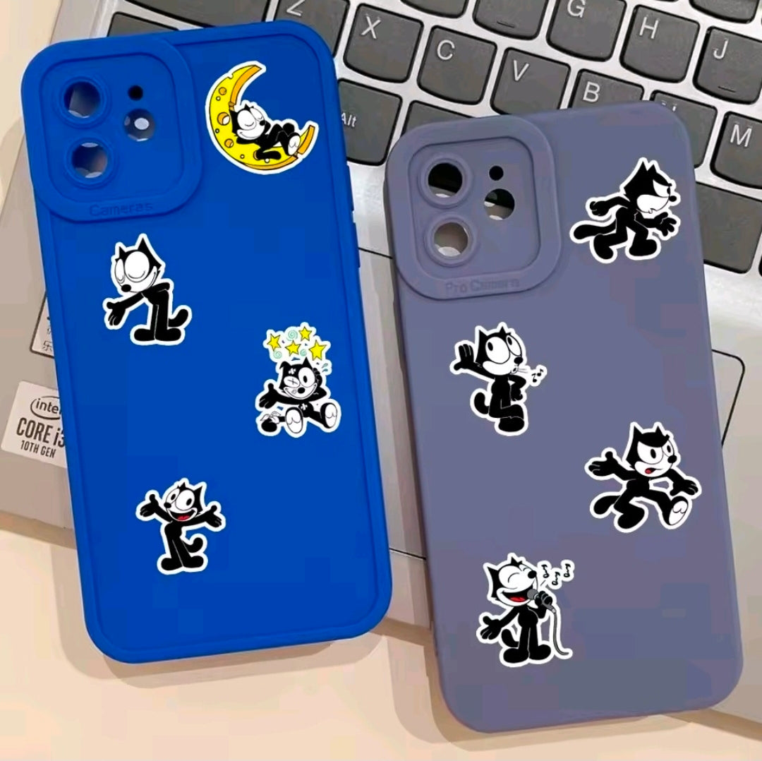 Felix the Cat 40pc Mini Vinyl Decal Sticker Pack Classic Retro