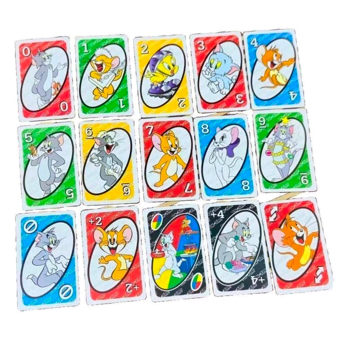 Tom and Jerry UNO Card Game Special Rule Mattel Cartoon Network Retro 90s Family Game Night Collectible