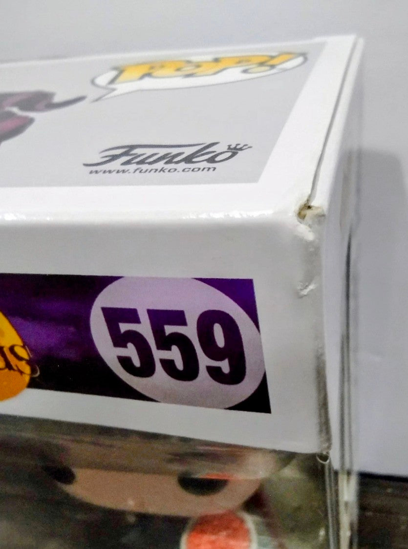 Funko Pop Mary Sanderson #559 in box, showing window with top of figure and 559 badge.