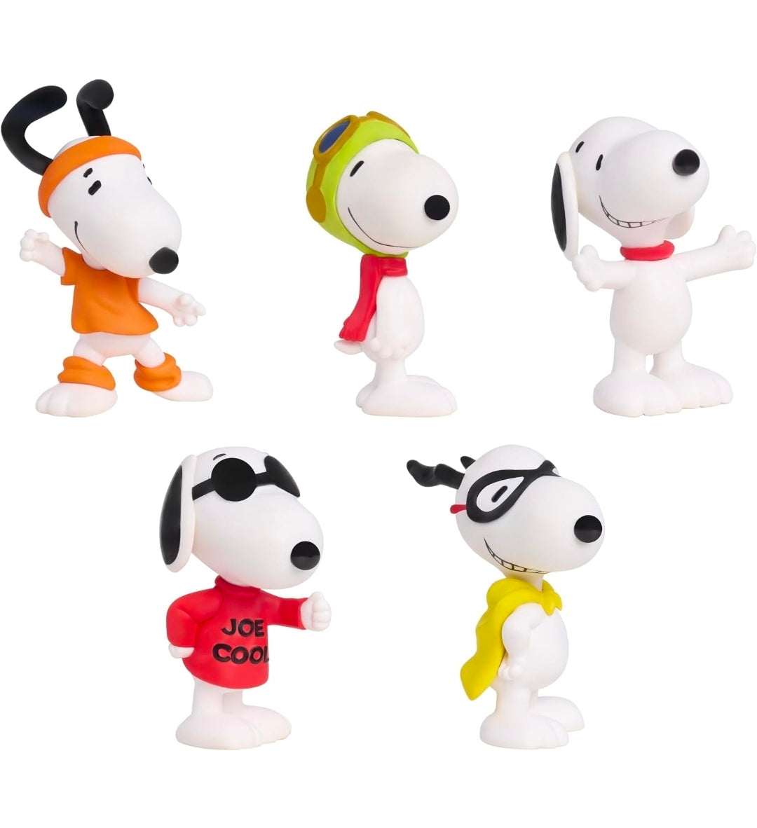 Peanuts 75th Anniversary Many Faces of Snoopy 5-Figure Set Just Play