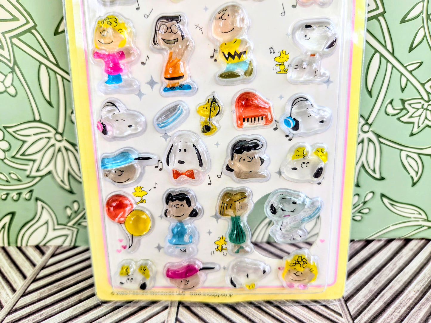 Peanuts Snoopy Bonbon Drop 3D Acrylic Sticker Charm Sheet