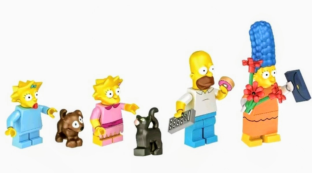 Simpsons mini brick figures assortment of characters with pets and accessories