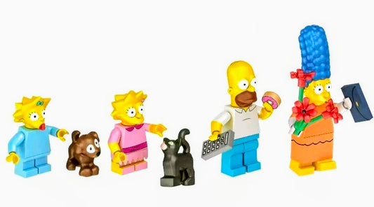 Simpsons mini brick figures assortment of characters with pets and accessories