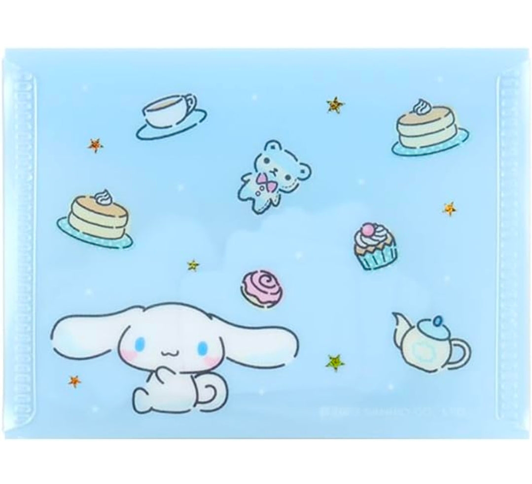 Pastel blue die-cut flake stickers with cute character icons and star details