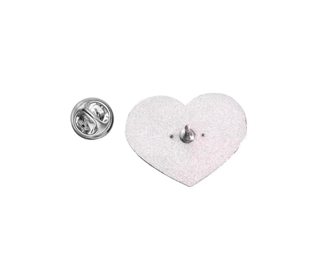 I Love Lucy 2-Piece Enamel Pin Set Heart Logo & Cartoon Lucy