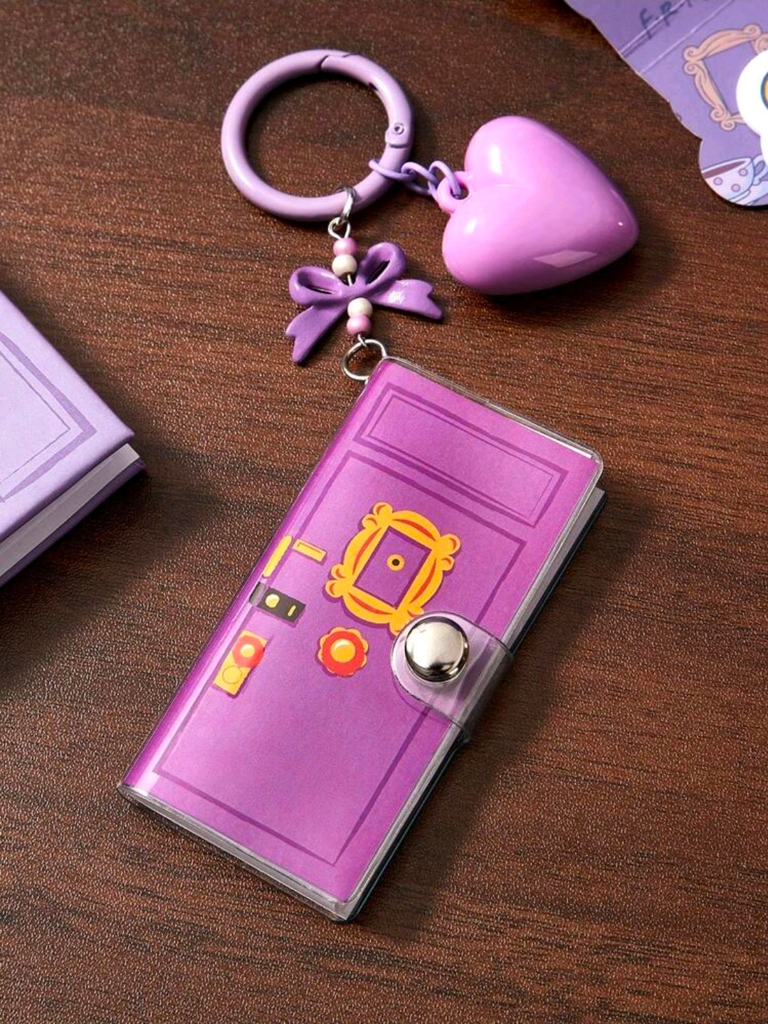 Friends TV Show Mini Notebook Keychain Purple Door