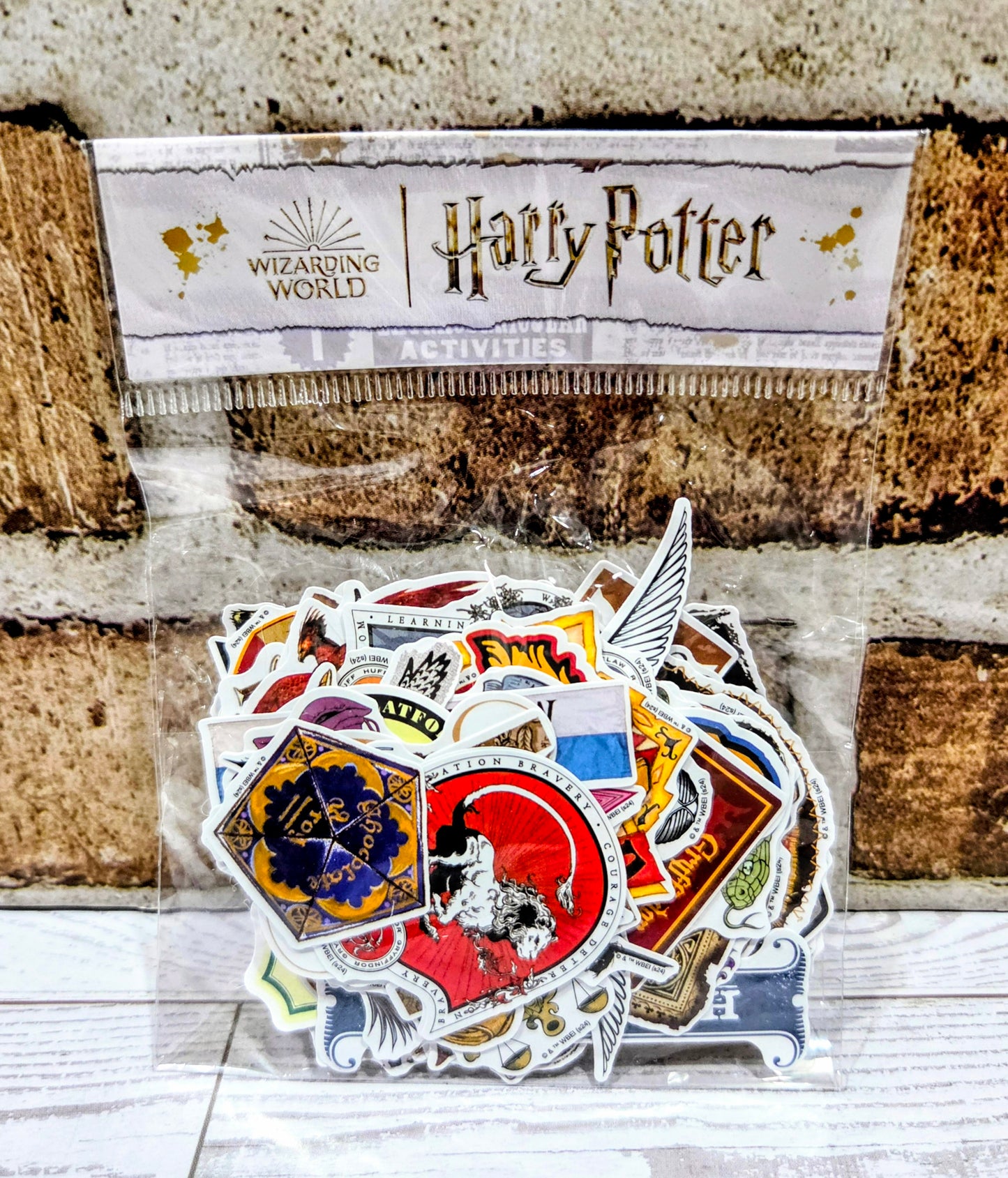 Harry Potter Vinyl Sticker Pack 87pc Wizarding World Hogwarts Houses Decals Gryffindor Slytherin Hufflepuff Ravenclaw