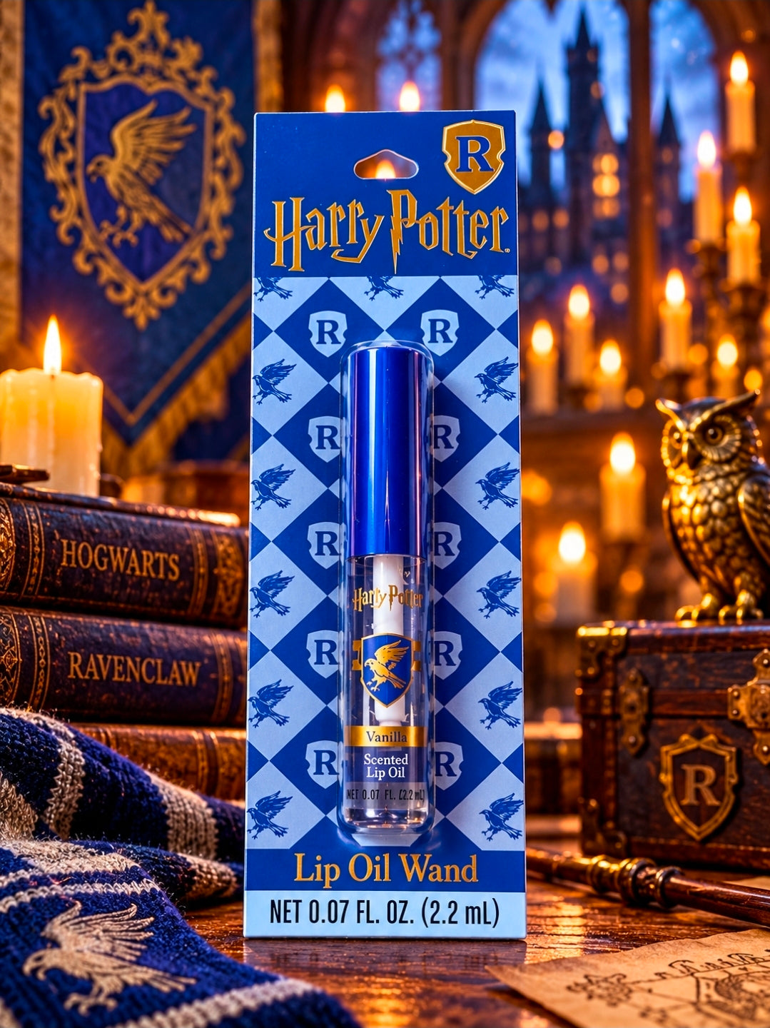 Harry Potter 4-Piece Hogwarts House Lip Oil Wand Set Centric Beauty Cruelty-Free