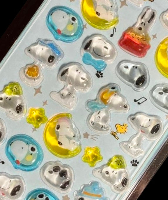 Peanuts Snoopy Bonbon Drop 3D Sticker Sheet