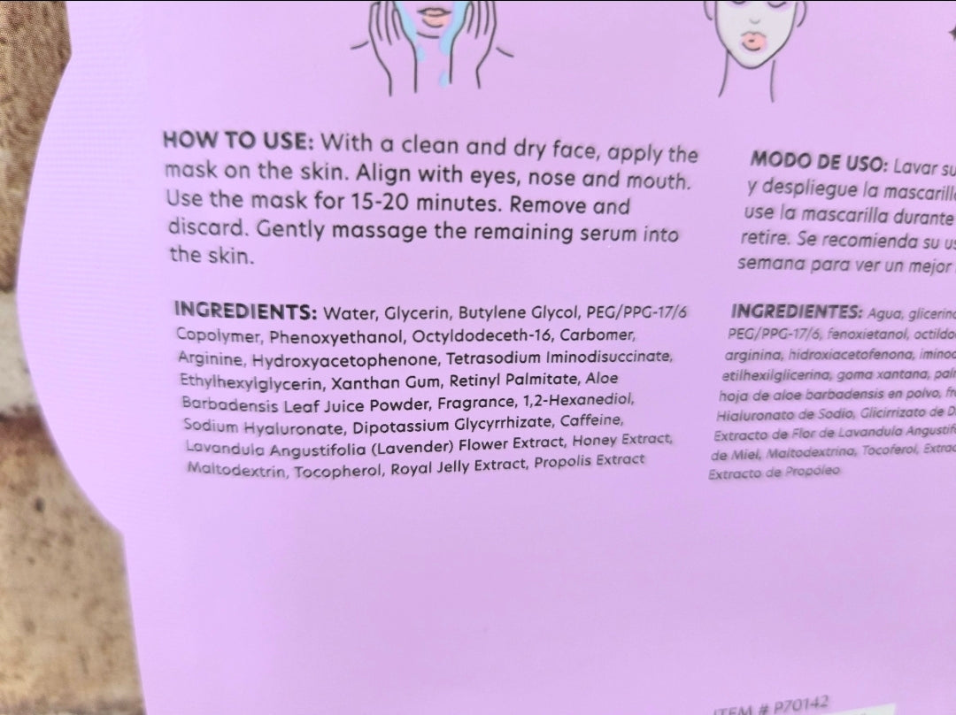 Peanuts x Célavi Snoopy Face Sheet Mask Choose Variant Self Love Collagen Berry Glow