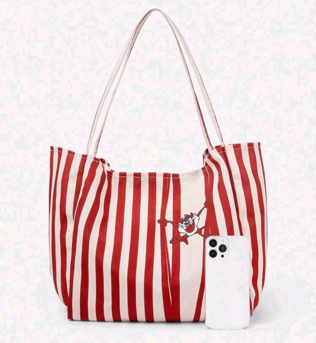 Looney Tunes Taz Tasmanian Devil Large Commuter Tote 22x13