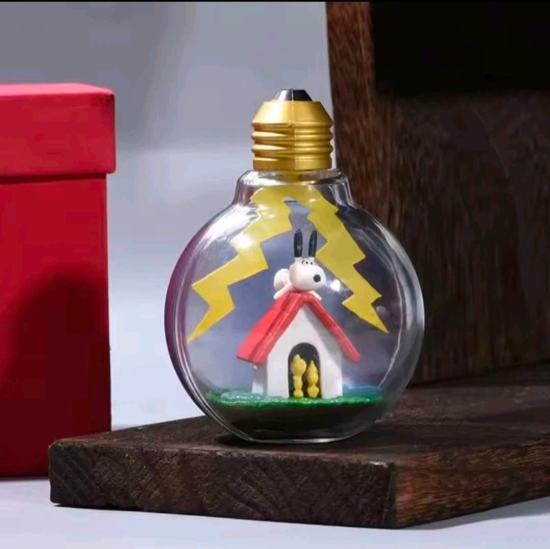 Re-Ment Snoopy Weather Terrarium Lightning Day Bulb — Sealed