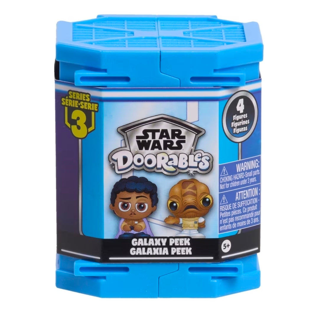 Star Wars Doorables Series 3 Galaxy Peek Blind Box 3-Pack 12 Mini Figures